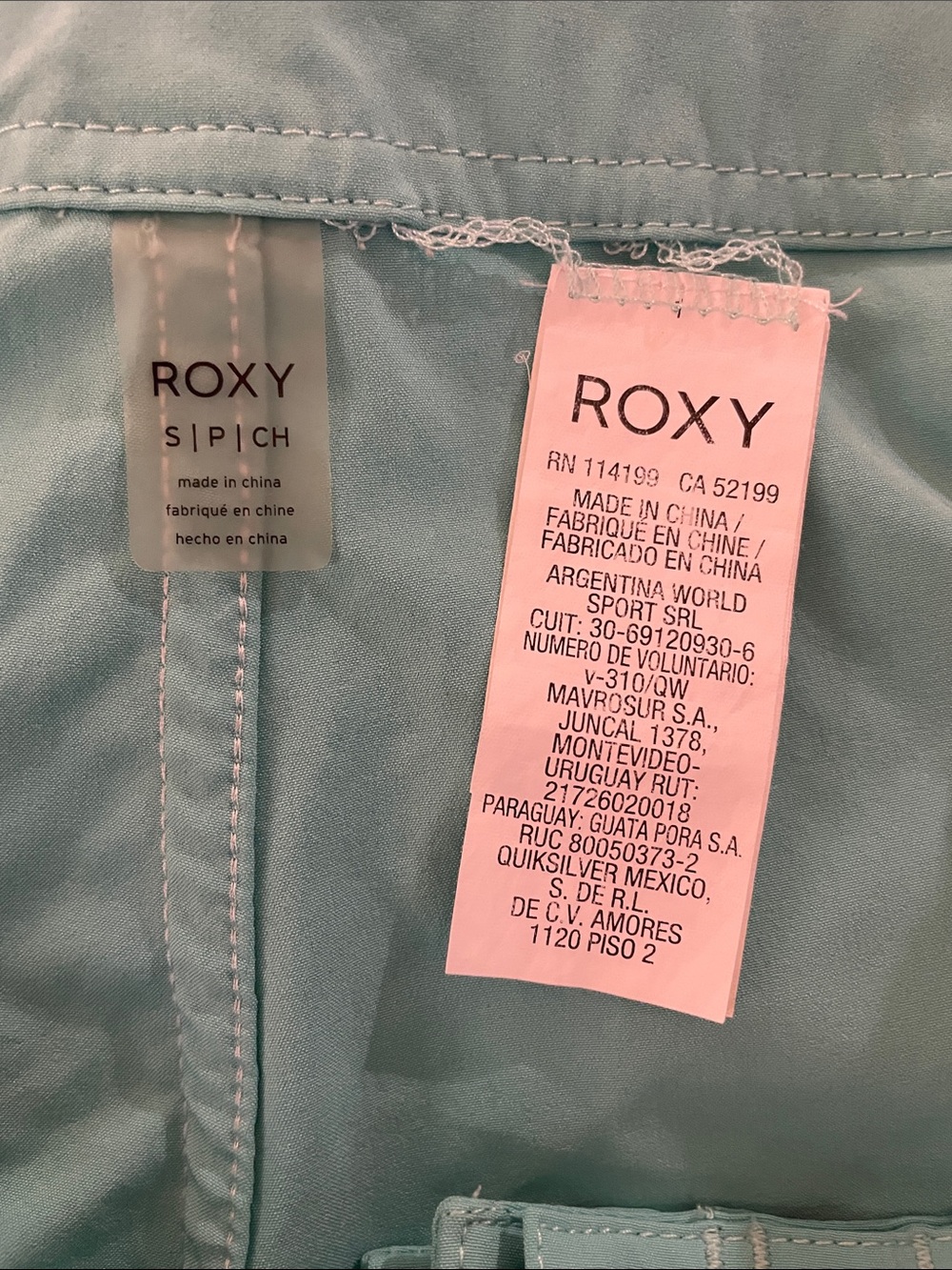 Roxy Aqua Blue Board Shorts | Women’s Swim Cover-Up Shorts Size S - Picture 2 of 6